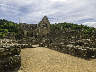 Tintern Abbey stone walls